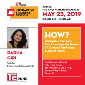 TiE Pune Interactive Breakfast Session on Social Media and Digital Marketing for Startups